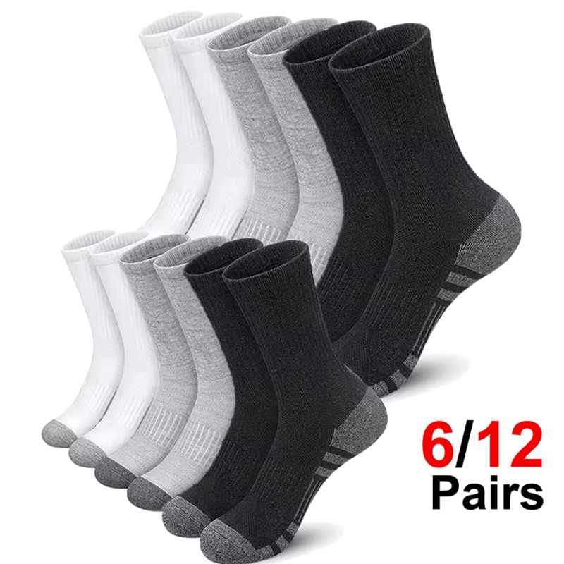 Men's 6 Pairs Pack High Perfor – Cotton Crew Sock Pack Bewertung und Preis