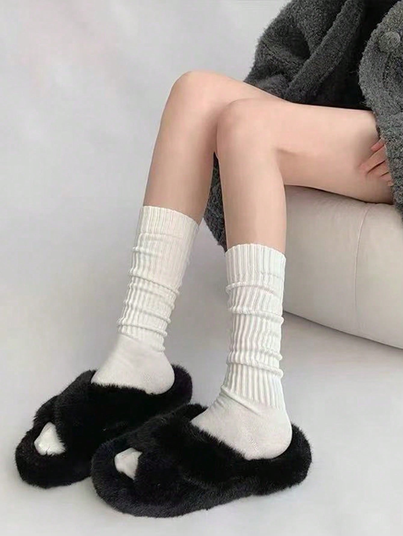 Women's Autumn/Winter Cute Gir – Boot Sock Slouchy Bewertung und Preis