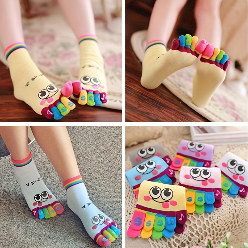3pairs//Cartoon printed toe so – Toe Sock Split Bewertung und Preis