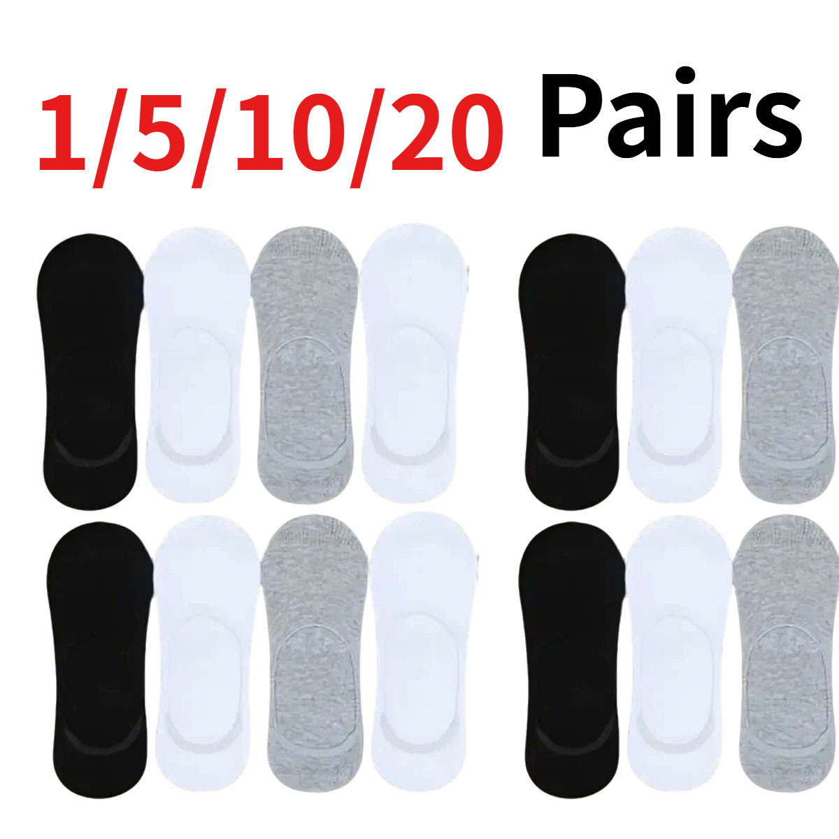 1/5/10/20 Pairs Neutral Summer – No Show Sock Women Bewertung und Preis