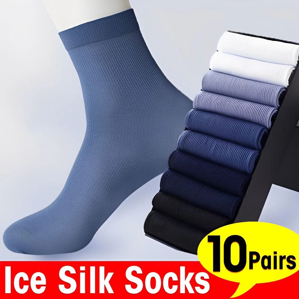 10pairs New Breathable Men Ice – Silk Sock Bamboo Bewertung und Preis