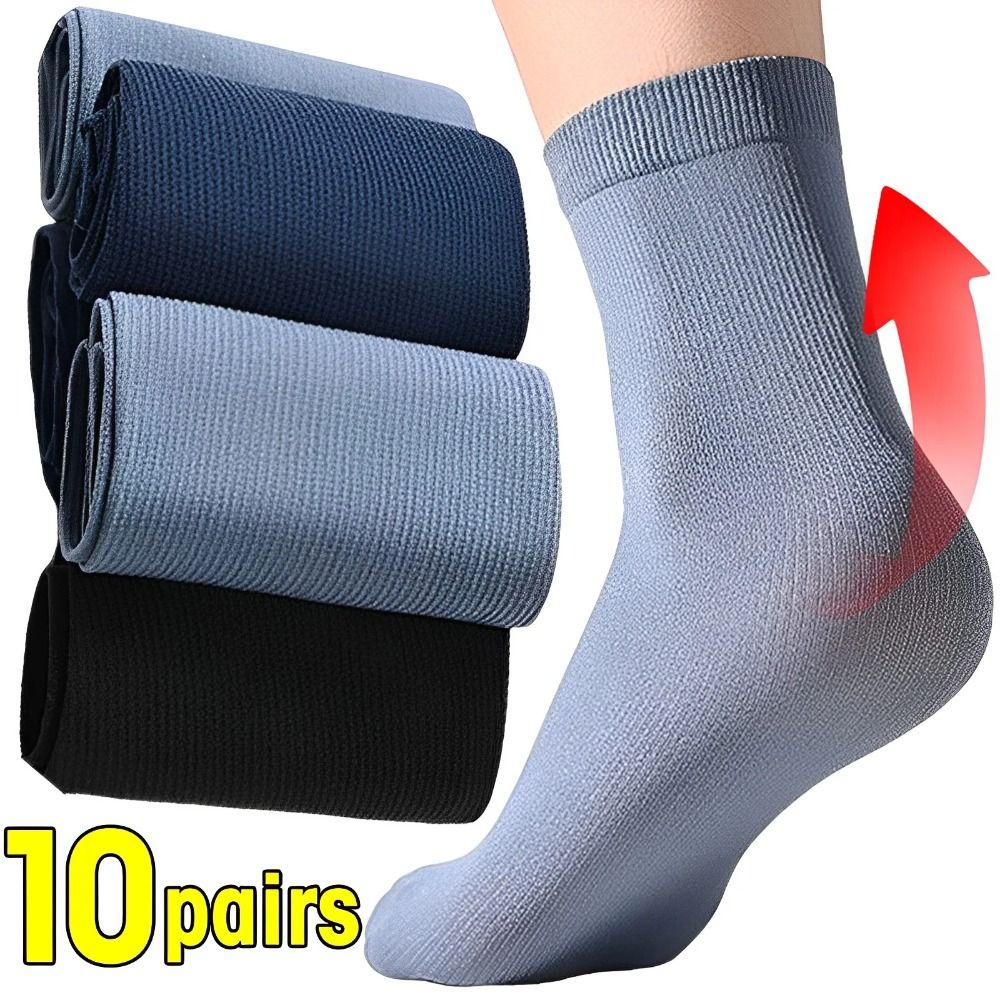 10Pairs Casual Breathable Men  – Silk Sock Bamboo Bewertung und Preis