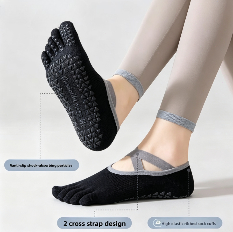 Women's 5-Toe Non-Slip Yoga Pi – Grip Sock Yoga Bewertung und Preis