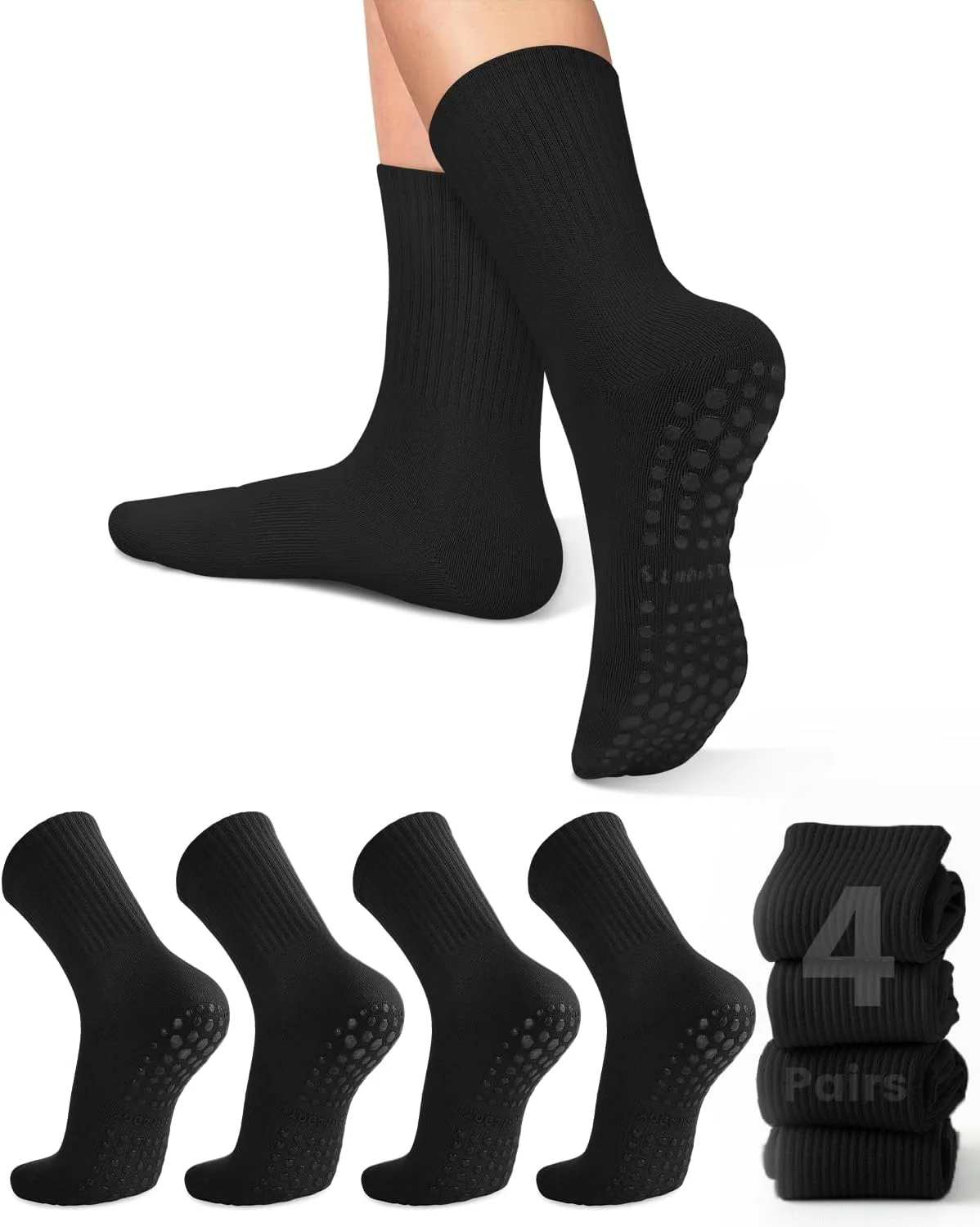 4 pairs of women's yoga socks, – Grip Sock Yoga Bewertung und Preis