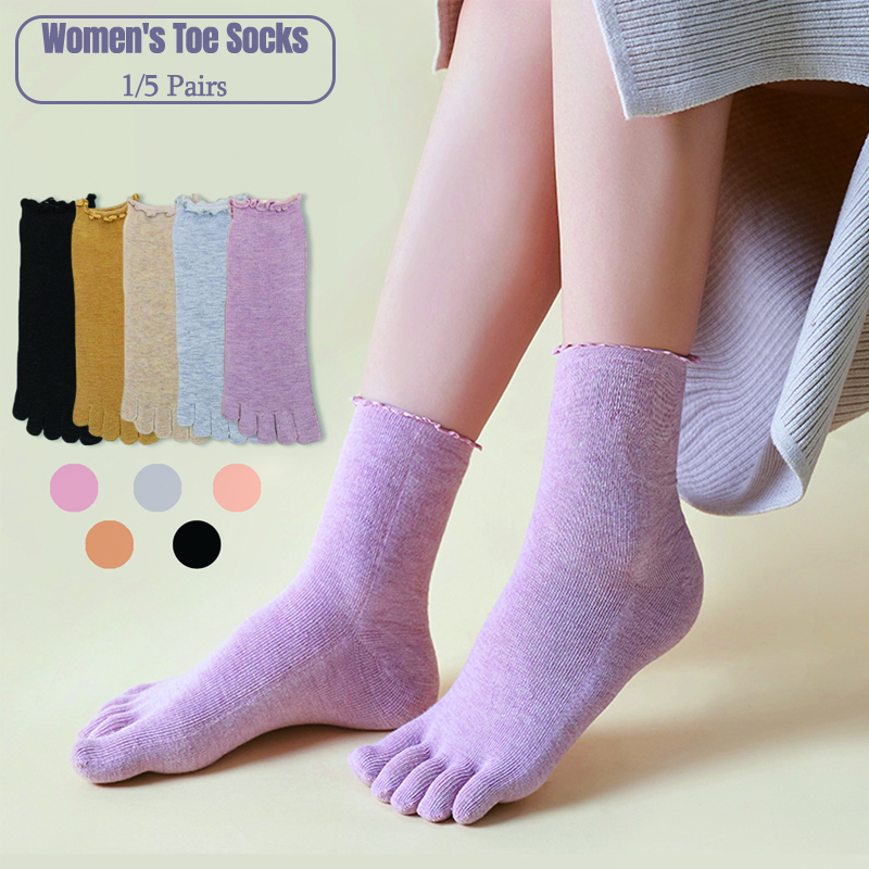 1/5 Pairs Cotton Women Five Fi – Toe Sock Split Bewertung und Preis