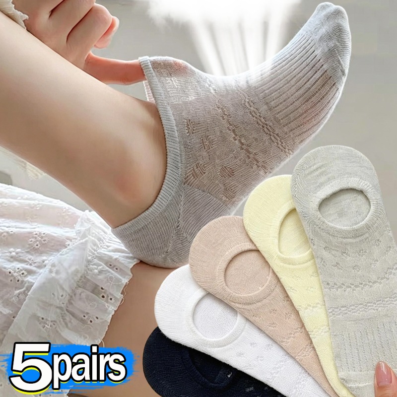 Lace Openwork Ballet Socks for – Invisibility Sock Loafer Bewertung und Preis