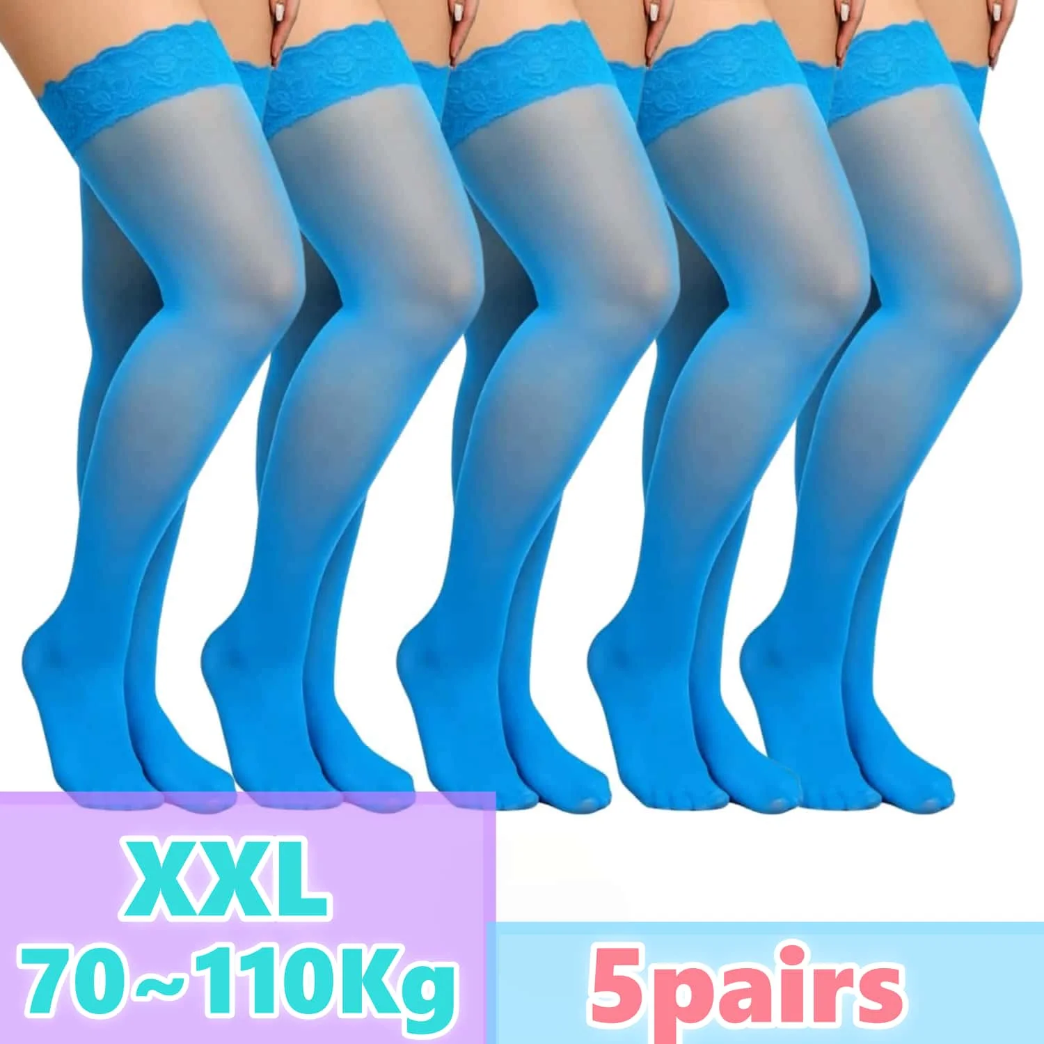 Woman Plus Size Lace Thigh Hig – Thigh High Sock Stay Up Bewertung und Preis