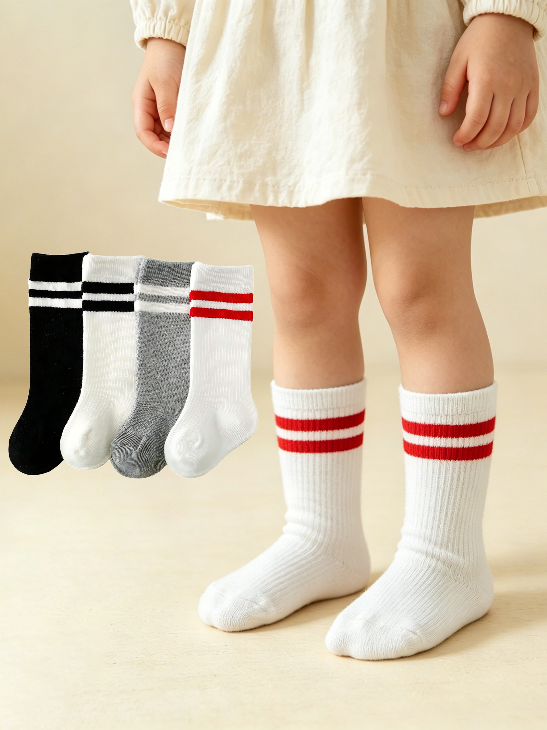 4-Pack Baby Toddler Striped Cr – Cotton Crew Sock Pack Bewertung und Preis