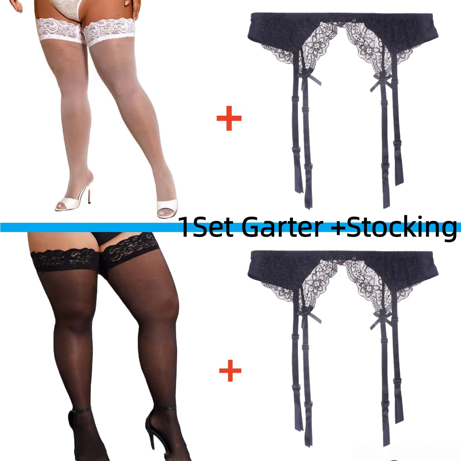2PCS Women's Suspender Lace St – Tights Pantyhose Sheer Bewertung und Preis