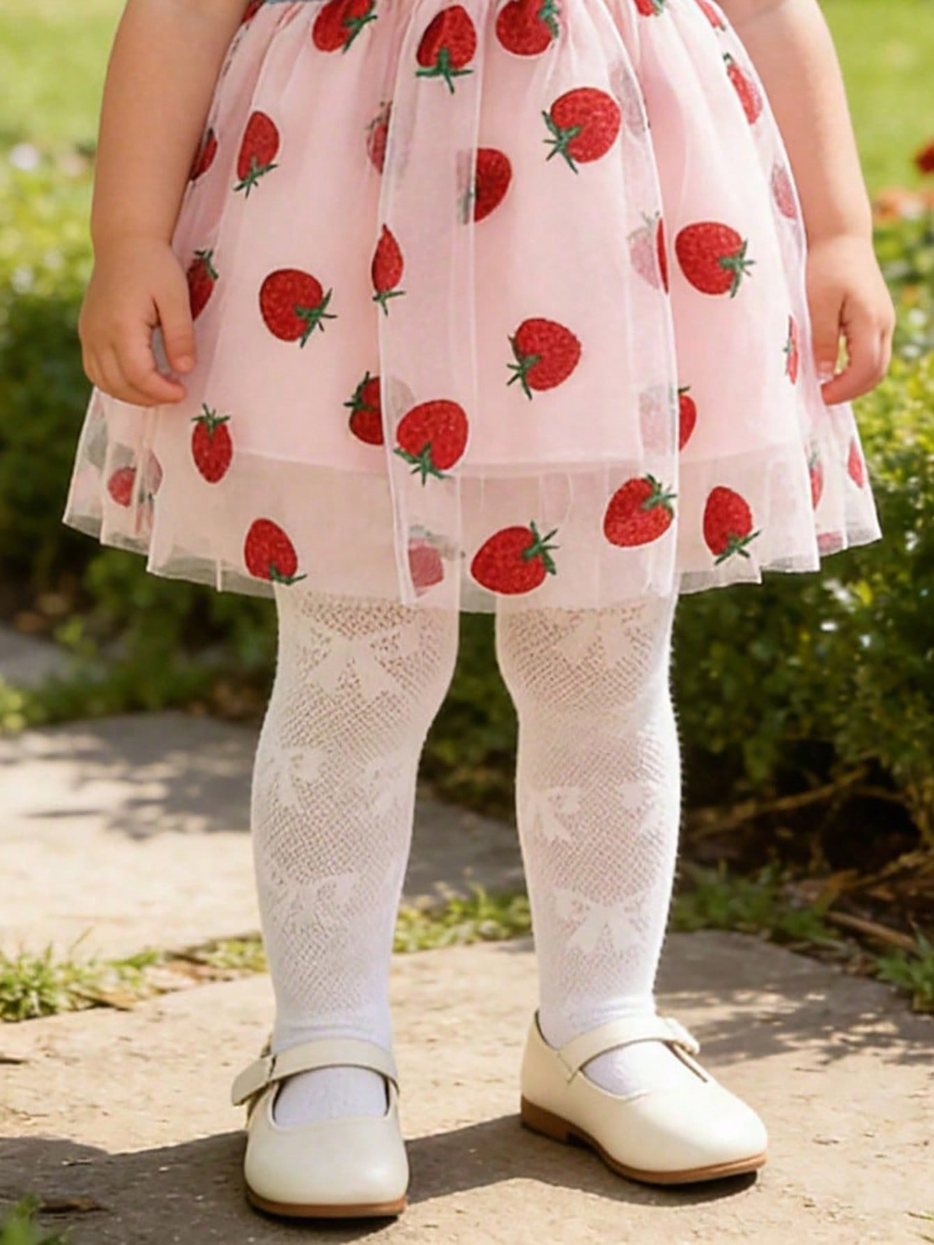 3/1 Pcs Girls White Bow Print  – Tights Pantyhose Sheer Bewertung und Preis