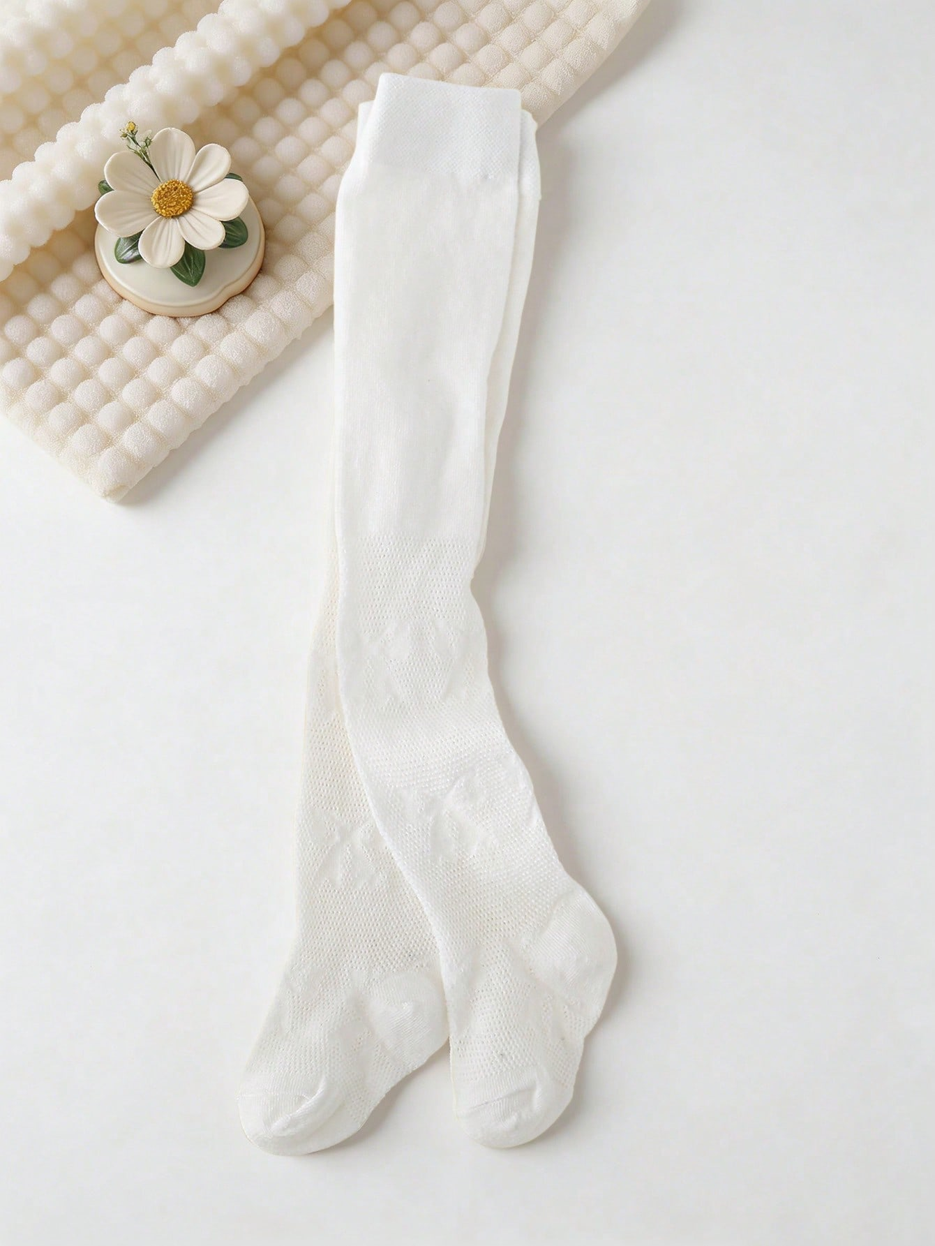 3/1 Pcs Girls White Bow Print  – Tights Pantyhose Sheer Bewertung und Preis