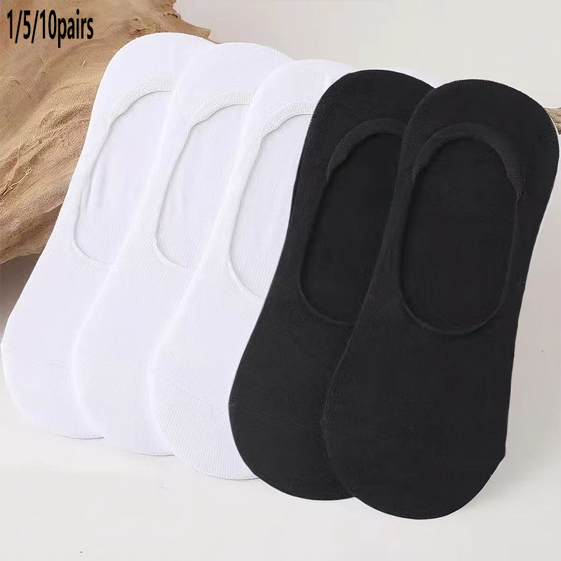 1/5/10 Pairs B&W No Show Socks – No Show Sock Women Bewertung und Preis
