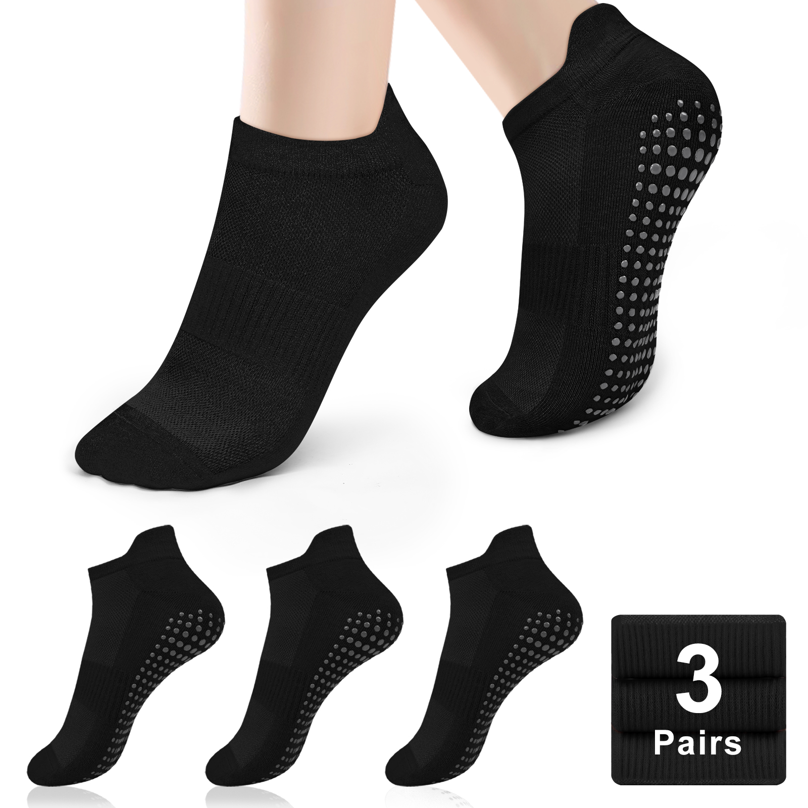 3 Pairs Yoga Socks Women Cotto – No Show Sock Women Bewertung und Preis